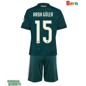 Real Madrid Arda Guler #15 Replika Babytøj Udebanesæt Børn 2026-27 Kortærmet (+ Korte bukser)
